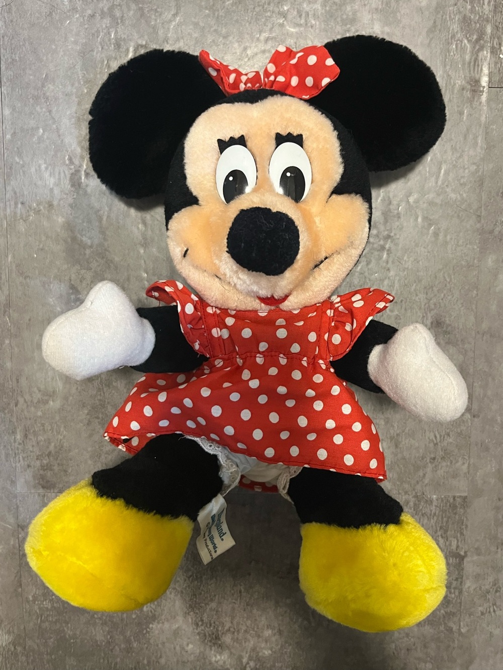 Vintage Minnie Mouse Plush Disneyland Walt Disney World Official